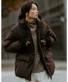 【SALE／40%OFF】UNITED ARROWS green label relaxing DICROS フード ダウン ブルゾン -撥水- ユナイテッドアローズ グリーンレーベルリラクシング ジャケット・アウター ダウンジャケット・ダウンベスト ブラウン グレー【送料無料】