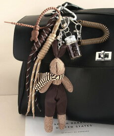 【SALE／29%OFF】miniministore バッグチャーム人気キーホルダー10タイプ ミニミニストア ファッション雑貨 チャーム・キーチェーン ブラウン ベージュ ブラック ホワイト ピンク レッド イエロー