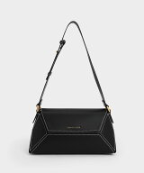 CHARLES & KEITH Nasrin ナスリン ジオメトリックショルダーバッグ チャールズアンドキース バッグ ショ…