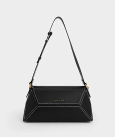 CHARLES & KEITH Nasrin ナスリン ジオメトリックショルダーバッグ チャールズアンドキース バッグ ショルダーバッグ ブラック ブラウン【送料無料】