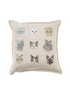Coral & Tusk �N�b�V�����J�o�[ 40x40 Cats �A�b�V���y�[�t�����X �C���e���A�E�����G�� �N�b�V�����E�N�b�V�����J�o�[�y���������z