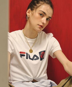 ROSE BUD FILAIROSEBUD FILA ROSE T-SHIRTS ���[�Y�o�b�h �g�b�v�X �J�b�g�\�[�ET�V���c �p�[�v�� �z���C�g�y���������z
