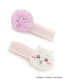 【SALE／20%OFF】petit main 【アニメちいかわ】ヘアクリップセット/L ナルミヤオンライン ヘアアクセサリー バレッタ・ヘアクリップ・ヘアピン ホワイト ブルー ピンク