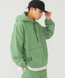 【SALE／40%OFF】BEAMS BEAMS / ナイロン アノラックパーカー ビームス メン ジャケット・アウター ブルゾン・ジャンパー ブラック グリーン【送料無料】