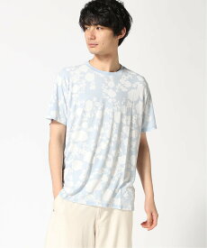GUESS (M)SS Floral Burnout Crew ゲス トップス カットソー・Tシャツ ブルー【送料無料】