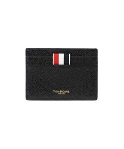 THOM BROWNE SINGLE CARD HOLDER W/ RWB BOW IN PEBBLE GRAIN LEATHER �g���u���E�� ���z�E�|�[�`�E�P�[�X ���h����E�J�[�h�P�[�X �u���b�N�y���������z