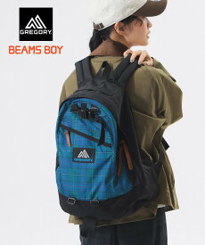BEAMS BOY 【別注】GREGORY / VINTAGE NICE DAY CHECK バックパック リュック 旅行 フェス キャンプ 通勤通学 帰省 ギフト プレゼント ビームス ウイメン バッグ リュック・バックパック ブラック【送料無料】