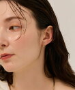 金属アレルギー対応|パールラインスナップイヤリング ゴールド/ニッケルフリー