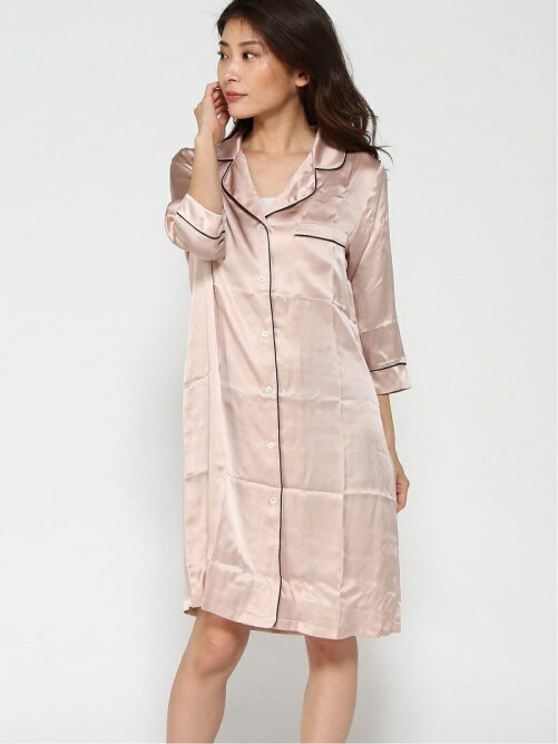 Hipshop Sleepy Sleepy W シルクパジャマ七分袖ワンピース Rakuten Fashion 楽天ファッション 旧楽天ブランドアベニュー T711