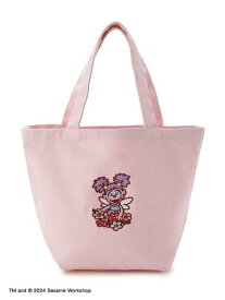 SESAME STREET MARKET 【Flowering giftシリーズ】 刺繍 ミニトートバッグ セサミストリートマーケット バッグ エコバッグ・サブバッグ レッド ピンク