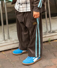 BREEZE ベロアトラックパンツ(セットアップ可) 10分丈 エフオーオンラインストア パンツ その他のパンツ ブルー ブラウン