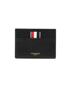 THOM BROWNE SINGLE CARD HOLDER W/ HORSE APPLIQUE IN PEBBLE GRAIN LEATHER �g���u���E�� ���z�E�|�[�`�E�P�[�X ���h����E�J�[�h�P�[�X �u���b�N�y���������z