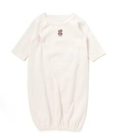 SLAP SLIP BABY アニマルクマウサギ恐竜刺しゅう接結インナー2WAYオールベビー(50~70cm) ベベ オンライン ストア マタニティウェア・ベビー用品 ベビー肌着・新生児服 ピンク ホワイト グリーン