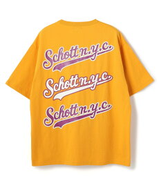 【SALE／40%OFF】Schott Schott N.Y.C. T-SHIRT/ショット ニューヨーク Tシャツ ショット トップス カットソー・Tシャツ ブラック ホワイト イエロー グリーン