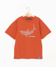 KRIFF MAYER (K)カイテキ!T(サメ) クリフメイヤー トップス カットソー・Tシャツ ブルー オレンジ グレー