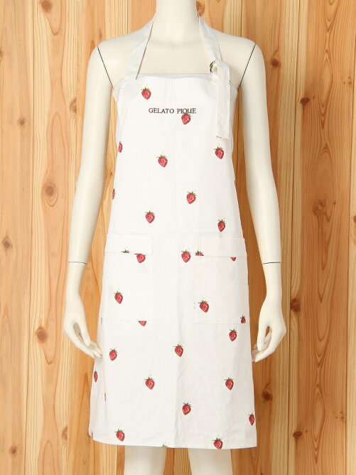 Gelato Pique いちご柄エプロン Rakuten Fashion 楽天ファッション