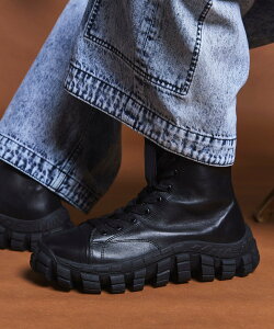 MAISON SPECIAL Rattling Sole High-Cut Shoes ]XyV V[YEC u[c ubN x[Wyz