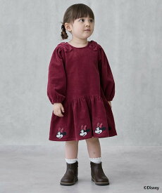 【SALE／30%OFF】petit main 【Disney】コーデュロイワンピース ナルミヤオンライン ワンピース・ドレス ジャンパースカート グレー