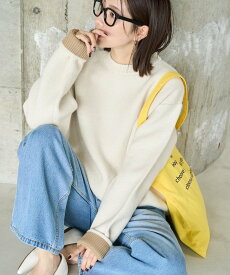 FREAK'S STORE 裏配色 ニット プルオーバー【限定展開】 25AW フリークスストア トップス ニット グレー ベージュ ネイビー【送料無料】