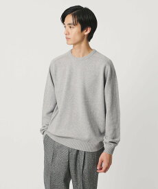 【SALE／35%OFF】UNITED ARROWS ウール カシミヤ ミドルゲージ クルーネック ニット ユナイテッドアローズ トップス ニット グレー ピンク ネイビー ブルー【送料無料】