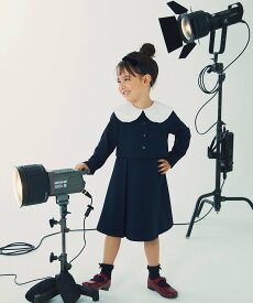 【SALE／50%OFF】B:MING by BEAMS セレモニー BIG襟 ドッキング ワンピース (100~130cm) ビームスセレモニー2025 25SS フォーマル 卒入園 入学式 卒業式 ハレの日 卒園式 入園式 ビーミング ライフストア バイ ビームス ワンピース・ドレス ワンピース ネイビー【送料無料】