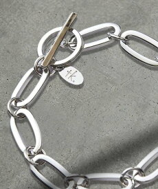 【SALE／10%OFF】tk.TAKEO KIKUCHI ASSORT DESIGN CHAIN BRACELET / アソートデザインチェーンブレスレット ティーケータケオキクチ アクセサリー・腕時計 ブレスレット・バングル ブラック シルバー【送料無料】