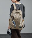 【WEB限定】ラウンドポーチ&エコバッグ付き撥水リュック