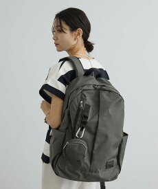 SALON adam et rope' 【WEB限定】ラウンドポーチ&エコバッグ付きリュック サロン アダム エ ロペ バッグ リュック・バックパック ブラック グレー【送料無料】