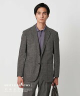 【SALE／70%OFF】UNITED ARROWS COOL DOTS プリント シングル 2ボタン テーラードジャケット UA COZY -ウ…