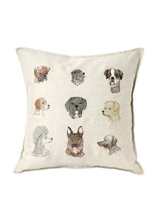 Coral & Tusk �N�b�V�����J�o�[ 40x40 Dogs �A�b�V���y�[�t�����X �C���e���A�E�����G�� �N�b�V�����E�N�b�V�����J�o�[�y���������z