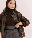ステッチデザインペンシルミディスカート