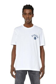 【SALE／40%OFF】DIESEL メンズ Tシャツ レギュラーフィット ディーゼル トップス カットソー・Tシャツ ホワイト ブラック ブルー【送料無料】