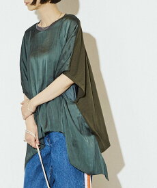 【SALE／50%OFF】CONVERSE TOKYO WOMEN DOLMAN SLEEVE SATIN TEE コンバーストウキョウ トップス カットソー・Tシャツ グリーン ホワイト ブラック【送料無料】