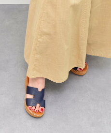 ITALIAN SHOEMAKERS 【ITALIAN SHOEMAKERS】厚底ミュールサンダル インターショシュール シューズ・靴 ミュール ブラウン ネイビー【送料無料】