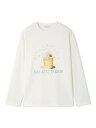【SALE／30%OFF】gelato pique 【HOMME】インレイポップコーンプリントロンT ジェラートピケ トップス カットソー・Tシャツ ホワイト ネイビー【送料無料】