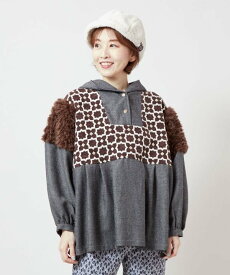 【SALE／30%OFF】チャイハネ 【チャイハネ】ミナティフーディー アミナコレクション トップス その他のトップス ブラウン パープル グレー【送料無料】