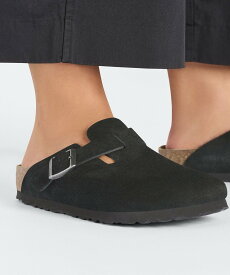 BIRKENSTOCK 【公式】ビルケンシュトック Boston/ボストン スエードレザー ビルケンシュトック シューズ・靴 サンダル ブラック【送料無料】