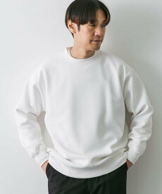 【SALE／55%OFF】URBAN RESEARCH DOORS ワッフルフリースクルーネックプルオーバー アーバンリサーチドアーズ トップス カットソー・Tシャツ ホワイト ブラック【送料無料】