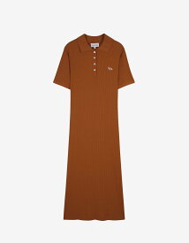 Maison Kitsune Maison Kitsune/(W)FINE RIBBED POLO DRESS メゾン キツネ ワンピース・ドレス ワンピース ブルー オレンジ【送料無料】