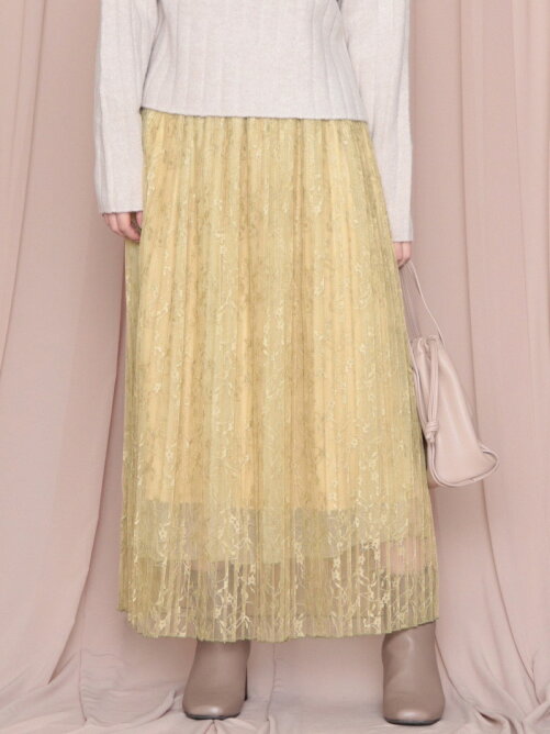 Cheek レースプリーツスカート Rakuten Fashion 楽天ファッション