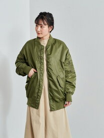 【SALE／20%OFF】cepo MA‐1オーバージャケット セポ ジャケット・アウター ブルゾン・ジャンパー ブラック ベージュ グリーン【送料無料】