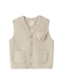 gelato pique 【BABY】パウダーベアベスト ジェラートピケ トップス パーカー・フーディー ホワイト ブルー ピンク【送料無料】