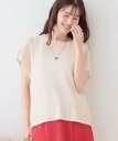 【SALE／20%OFF】SHOO・LA・RUE 【S-LL/2点セット】大人ナチュラルな メッシュ編みニット+タンクトップ シューラルー …