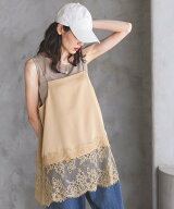 GLOBAL WORK 新色追加/サテンレースキャミ/642681 グローバルワーク トップス その他のトップス ネイビー…