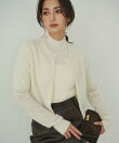 アルパカシルクハーフスリーブニットプルオーバー