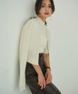 アルパカシルクハーフスリーブニットプルオーバー