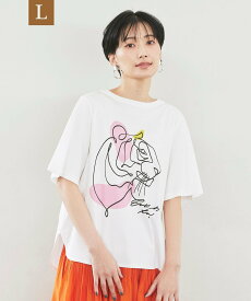 【SALE／21%OFF】EVEX by KRIZIA 【L】*Wings掲載*【ウォッシャブル】アーティスティックタイガープリントTシャツ サンヨー エルサイズ トップス カットソー・Tシャツ ホワイト ブルー ネイビー カーキ【送料無料】