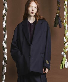 MAISON SPECIAL Prime-Over 4 Colors Chambray Washable Wool Tailored Jacket メゾンスペシャル ジャケット・アウター テーラードジャケット・ブレザー ブラック グリーン グレー ブルー【送料無料】
