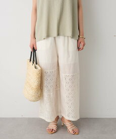 【SALE／51%OFF】CRAFT STANDARD BOUTIQUE レースパッチワークパンツ クラフトスタンダードブティック パンツ その他のパンツ ホワイト ブラック