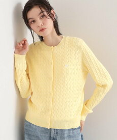 THE SHOP TK 【POLO BCS 別注】ケーブルカーディガン ザ ショップ ティーケー トップス カーディガン ネイビー イエロー ホワイト【送料無料】